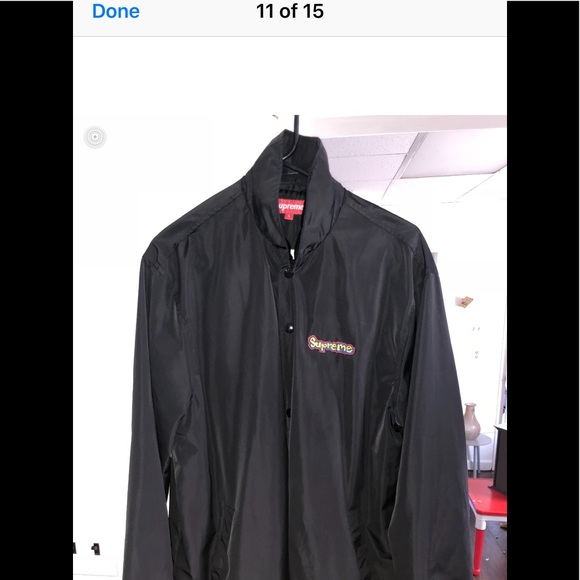 Supreme 18 SS GONZ logo coach jacket